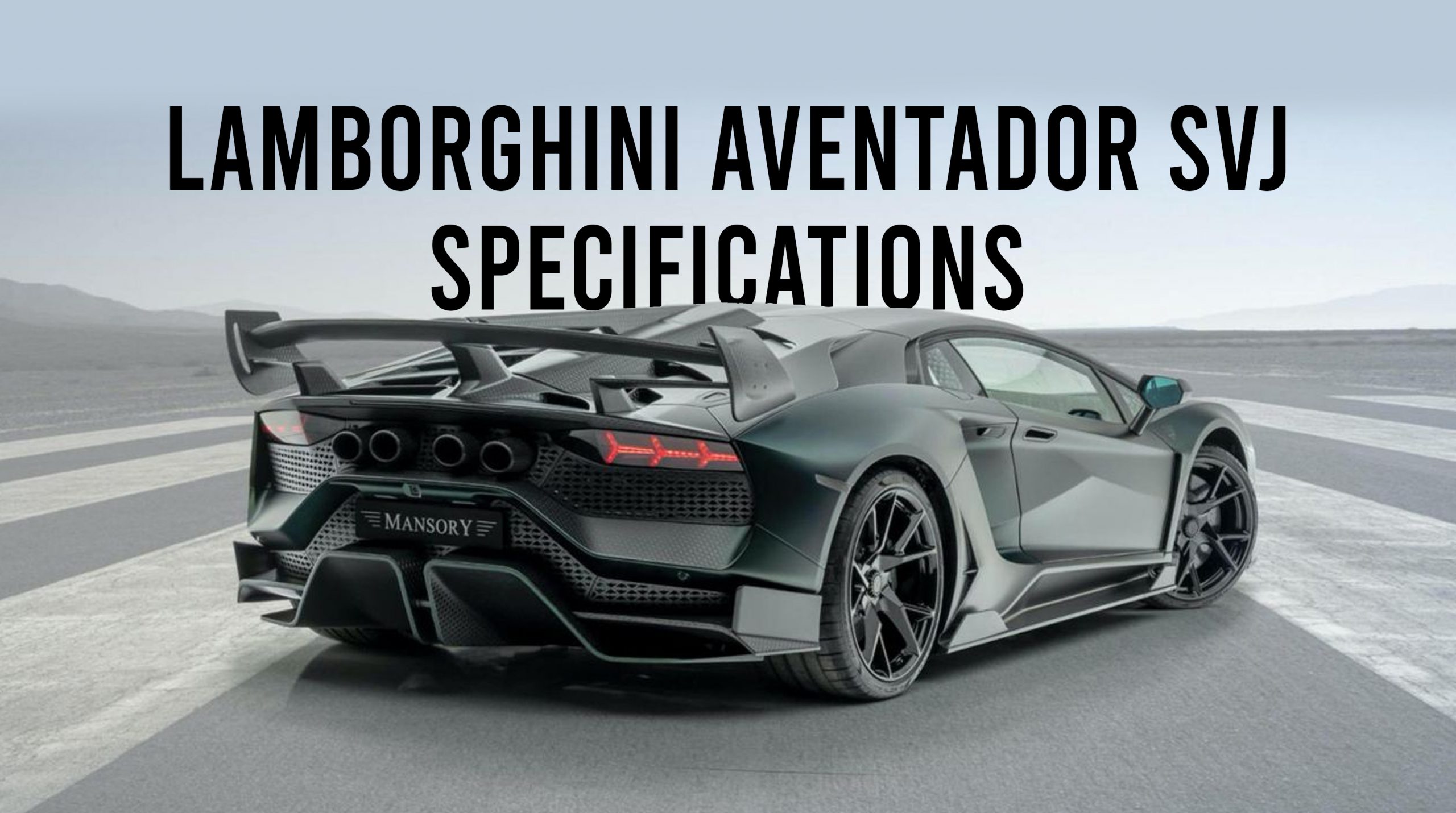 Lamborghini Aventador SVJ Specifications And Estimated Price In Bangladesh  